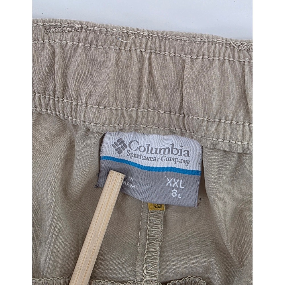 Columbia Mens XXL 8L Shorts PFG Performance Fishing Gear Tan Cargo Utility - Picture 7 of 9